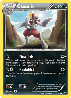 Karte Caesurio aus Königliche Siege, Nummer 76/101