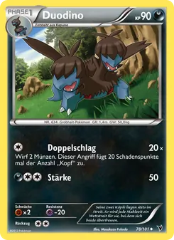 Karte Duodino aus Königliche Siege, Nummer 78/101