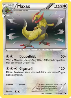 Karte Maxax aus Königliche Siege, Nummer 88/101