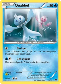 Karte Quabbel aus Kommende Schicksale, Nummer 34/99