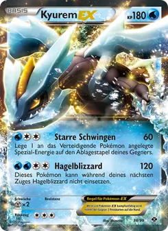 Karte Kyurem-EX aus Kommende Schicksale, Nummer 38/99