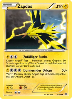 Karte Zapdos aus Kommende Schicksale, Nummer 41/99