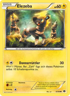 Karte Elezeba aus Kommende Schicksale, Nummer 47/99