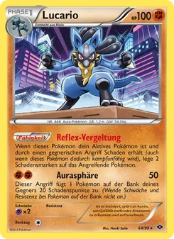 Karte Lucario aus Kommende Schicksale, Nummer 64/99