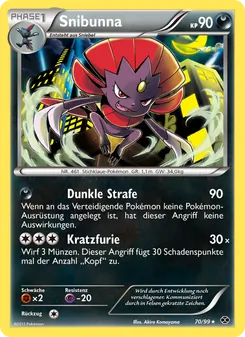 Karte Snibunna aus Kommende Schicksale, Nummer 70/99