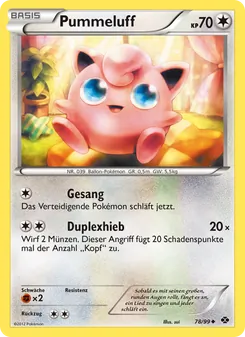 Karte Pummeluff aus Kommende Schicksale, Nummer 78/99