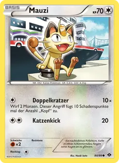 Karte Mauzi aus Kommende Schicksale, Nummer 80/99