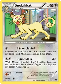 Karte Snobilikat aus Kommende Schicksale, Nummer 81/99