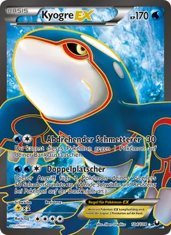 Karte Kyogre-EX aus Erforscher der Finsternis, Nummer 104/108