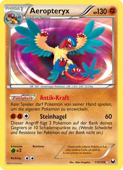 Karte Aeropteryx aus Erforscher der Finsternis, Nummer 110/108