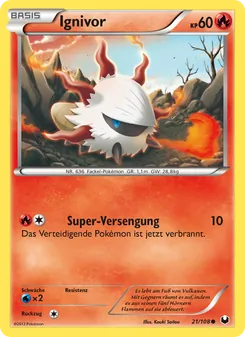 Karte Ignivor aus Erforscher der Finsternis, Nummer 21/108