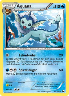 Karte Aquana aus Erforscher der Finsternis, Nummer 25/108