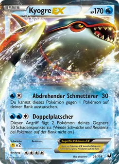 Karte Kyogre-EX aus Erforscher der Finsternis, Nummer 26/108