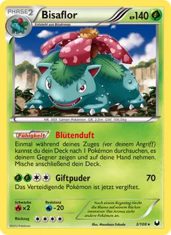 Karte Bisaflor aus Erforscher der Finsternis, Nummer 3/108
