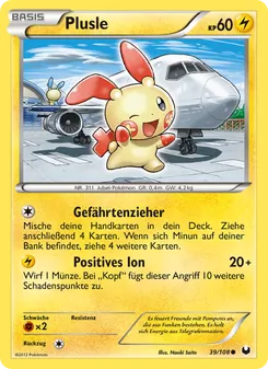 Karte Plusle aus Erforscher der Finsternis, Nummer 39/108