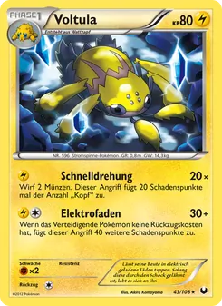 Karte Voltula aus Erforscher der Finsternis, Nummer 43/108