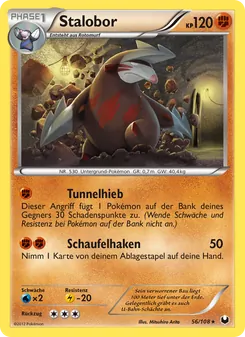 Karte Stalobor aus Erforscher der Finsternis, Nummer 56/108