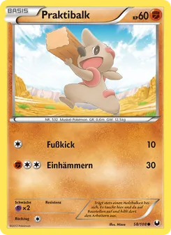 Karte Praktibalk aus Erforscher der Finsternis, Nummer 58/108