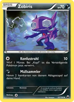 Karte Zobiris aus Erforscher der Finsternis, Nummer 62/108