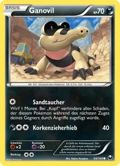 Karte Ganovil aus Erforscher der Finsternis, Nummer 64/108