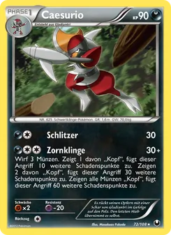 Karte Caesurio aus Erforscher der Finsternis, Nummer 72/108
