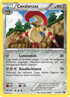 Karte Cavalanzas aus Erforscher der Finsternis, Nummer 74/108