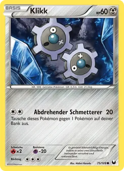 Karte Klikk aus Erforscher der Finsternis, Nummer 75/108