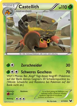 Karte Castellith aus Erforscher der Finsternis, Nummer 8/108