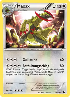 Karte Maxax aus Erforscher der Finsternis, Nummer 89/108