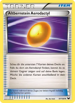 Karte Altbernstein Aerodactyl aus Erforscher der Finsternis, Nummer 97/108