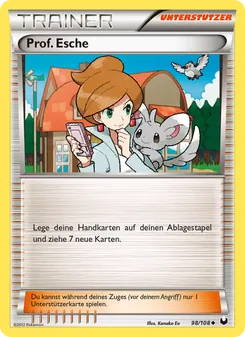Karte Prof. Esche aus Erforscher der Finsternis, Nummer 98/108