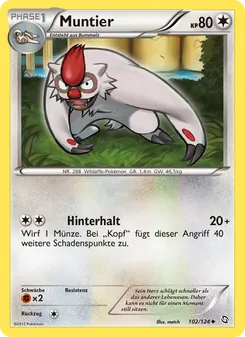Karte Muntier aus Hoheit der Drachen, Nummer 102/124