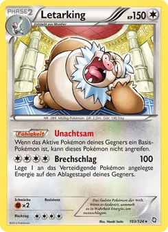 Karte Letarking aus Hoheit der Drachen, Nummer 103/124