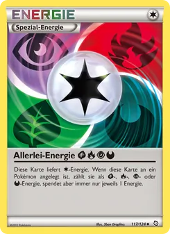 Karte Allerlei-Energie GrassFirePsychicDarkness aus Hoheit der Drachen, Nummer 117/124