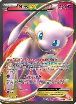 Karte Mew-EX aus Hoheit der Drachen, Nummer 120/124