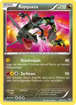 Karte Rayquaza aus Hoheit der Drachen, Nummer 128/124