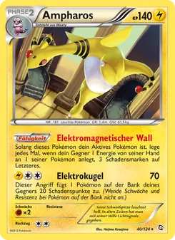 Karte Ampharos aus Hoheit der Drachen, Nummer 40/124