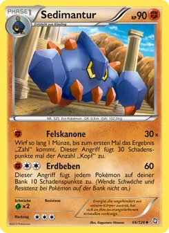 Karte Sedimantur aus Hoheit der Drachen, Nummer 66/124