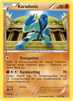 Karte Karadonis aus Hoheit der Drachen, Nummer 69/124