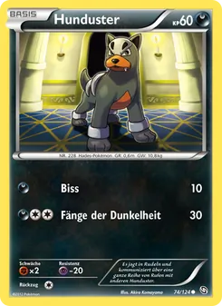 Karte Hunduster aus Hoheit der Drachen, Nummer 74/124
