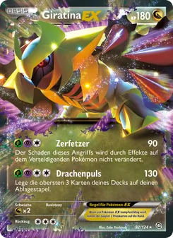 Karte Giratina-EX aus Hoheit der Drachen, Nummer 92/124