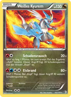 Karte Weißes Kyurem aus Überschrittene Schwellen, Nummer 102/149