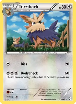 Karte Terribark aus Überschrittene Schwellen, Nummer 121/149