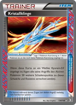 Karte Kristallklinge aus Überschrittene Schwellen, Nummer 138/149