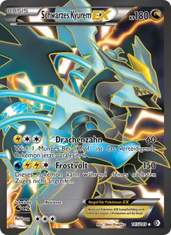 Karte Schwarzes Kyurem-EX aus Überschrittene Schwellen, Nummer 145/149
