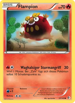 Karte Flampion aus Überschrittene Schwellen, Nummer 27/149