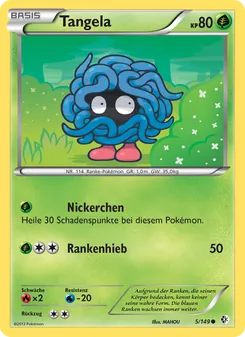 Karte Tangela aus Überschrittene Schwellen, Nummer 5/149
