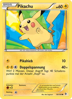 Karte Pikachu aus Überschrittene Schwellen, Nummer 50/149