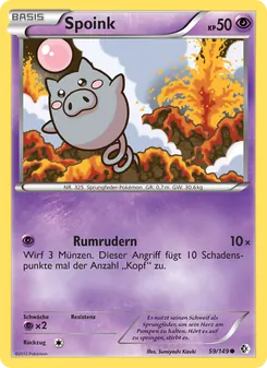 Karte Spoink aus Überschrittene Schwellen, Nummer 59/149