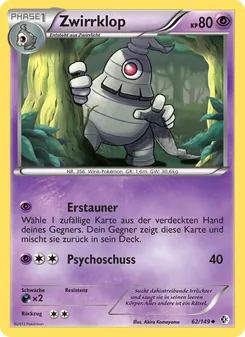 Karte Zwirrklop aus Überschrittene Schwellen, Nummer 62/149
